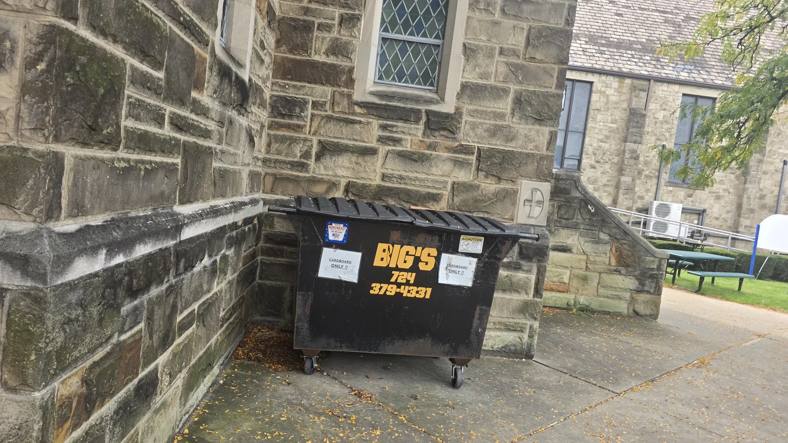 Reference view of Dumpster